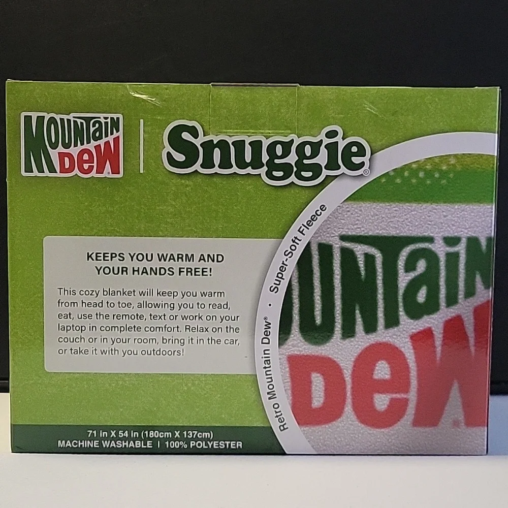 Mountain Dew Snuggie Blanket with Sleeves